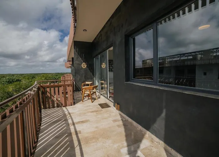 2 Luxury Terrace W Parcial Sea View Apartment Tulum